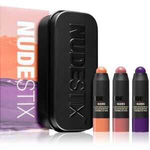 NUDESTIX Trendy Multi-Tasking 3-in-1 Face*Blushes~RosyPosy, Picante & Moodie Blu